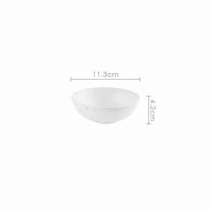 Porcelain Ceramic Bowl Dinner Plate Spoon Tableware