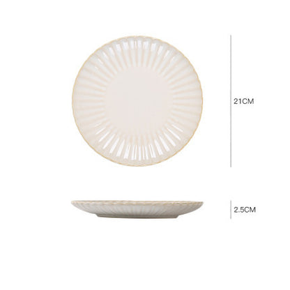 Nordic ceramic dishes dishes home dishes creative network red style steak Western plate breakfast tableware Qiong Yi